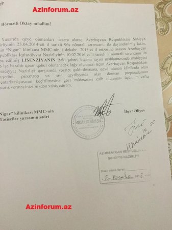 "Nigar" Klinikasında baş verənlərin izi ilə...