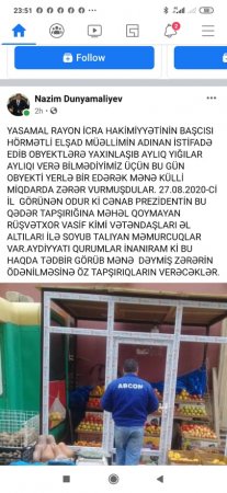 Yasamalın başçısı adından rüşvət yığılır