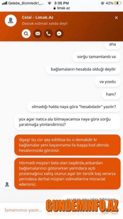 "Təəssüf ki arrtıq mesajlarımı oxumurlar2