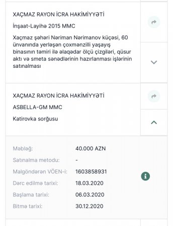 Xaçmazın icra başçısının TENDER OYUNU...