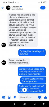 “Leo Bank”a güvənib Biləcəridən o yana da keçmək olmaz... “Leo Bank”a güvənib Biləcəridən o yana da keçmək olmaz...
