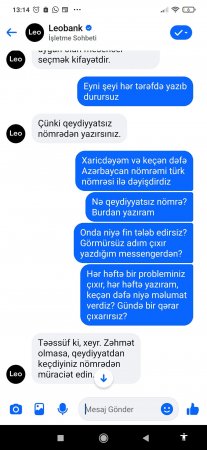 “Leo Bank”a güvənib Biləcəridən o yana da keçmək olmaz... “Leo Bank”a güvənib Biləcəridən o yana da keçmək olmaz...